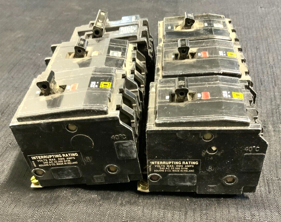Mixed Lot of 6 Square D Siemens BQ2B030 30A Amp Circuit Breakers 231D_4 Mixed Lot of 6 Square D Siemens BQ2B030 30A Amp Circuit Breakers 231D