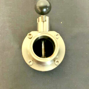 Tri-Clover 304 2" 2-Way 4-Position Stainless Steel Lever Butterfly Valve 241D