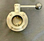 Tri-Clover 304 2" 2-Way 4-Position Stainless Steel Lever Butterfly Valve 241D