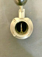 Tri-Clover 304 2" 2-Way 4-Position Stainless Steel Lever Butterfly Valve 241D