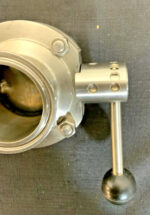 Tri-Clover 304 2" 2-Way 4-Position Stainless Steel Lever Butterfly Valve 241D