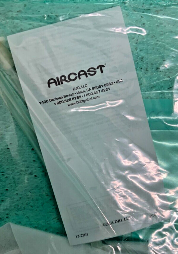 NEW Lot of 2 Aircast Ref 3046 VF Venaflow Elite Foot Cuff Universal Size 15D