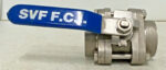 SVF F.C.I Ball Valve w/ 2" fitting stainless CF8M Body Class 316 Ball 264D