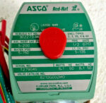 ASCO 8210G002MO Red Hat II Brass Solenoid 2-Way Valve 1/2" Pipe 6.1/8.1W 265B
