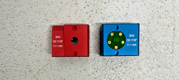 NEW Lot of 2 Sartorius Stedim 16378 SH3 Biowelder Tube Holder Set 7/16" pf OD