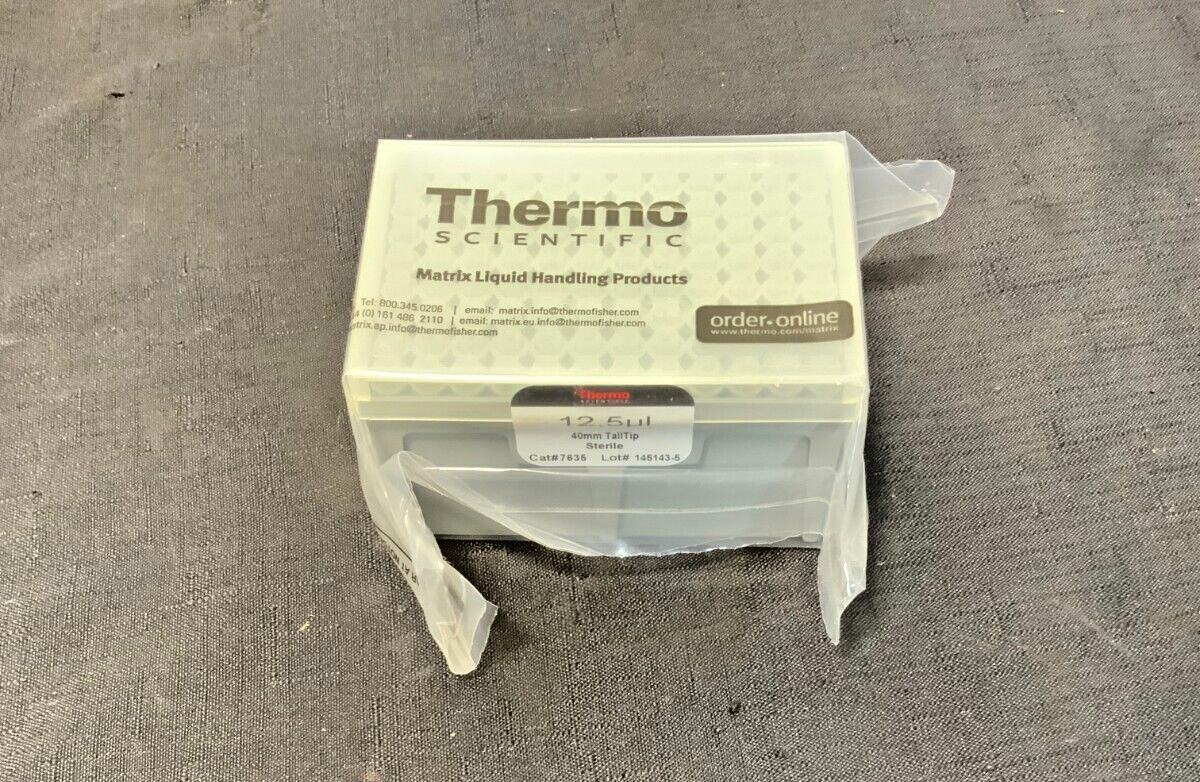 NEW Lot of 8 Racks Thermo Scientific Matrix 7635 12.5 uL Tall Tip Pipette Tips_1 NEW Lot of 8 Racks Thermo Scientific Matrix 7635 12.5 uL Tall Tip Pipette Tips