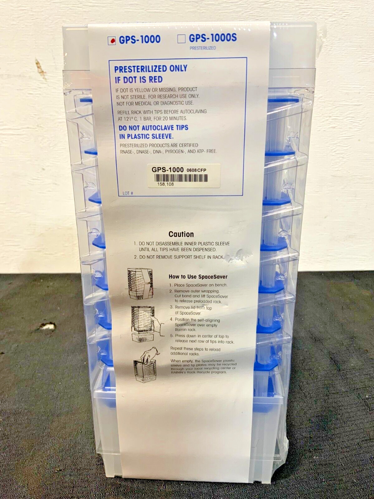 NEW Lot of 3 Stacks Rainin GPS-1000 1000 uL Pipette Tips Stacked Refills 15B_8 NEW Lot of 3 Stacks Rainin GPS-1000 1000 uL Pipette Tips Stacked Refills 15B