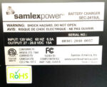 Samlex SEC-2415UL Fully Automatic Battery Charger 3-Stage 3-Bank 24 Volt 15A