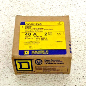 NEW Lot of 3 Schneider Square D QOX QOXD240 Electric Plug-On Circuit Breaker 40A
