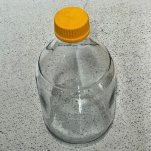 Lot of 3 Hybex 2000mL Borosilicate Glass Lab Storage Media Bottle Flask 56C