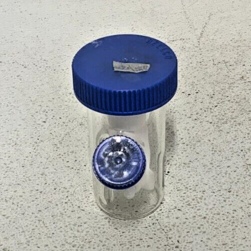 Lot of 2 Bellco 100mL Mixing Glass Lab Spinner Flasks Double Sidearm U-Carrier_2 Lot of 2 Bellco 100mL Mixing Glass Lab Spinner Flasks Double Sidearm U-Carrier