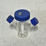 Lot of 2 Bellco 100mL Mixing Glass Lab Spinner Flasks Double Sidearm U-Carrier