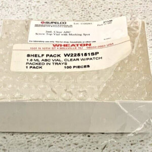 NEW Lot of 9 Wheaton W225151 1.8mL Screw Cap Clear Lab Vials 100pcs/Box 15D