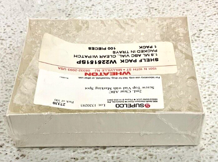 NEW Lot of 9 Wheaton W225151 1.8mL Screw Cap Clear Lab Vials 100pcs/Box 15D_3 NEW Lot of 9 Wheaton W225151 1.8mL Screw Cap Clear Lab Vials 100pcs/Box 15D