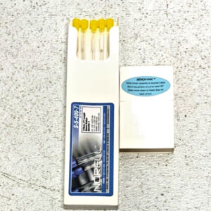 NEW Pack of 5 ChemGlass Norell C-S-5-400-7 7" Long NMR Tube Round Bottom w/ Caps