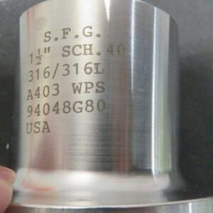 Flowline 1 1/2" 17482 MRO175 SCH 40S SFG 94048G80 Stainless Tube Ends Lot of 11