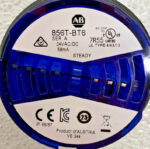 NEW Allen Bradley 856T-BT6 Blue Steady LED Stack Light 70mm 24VAC/DC 58mA 251C