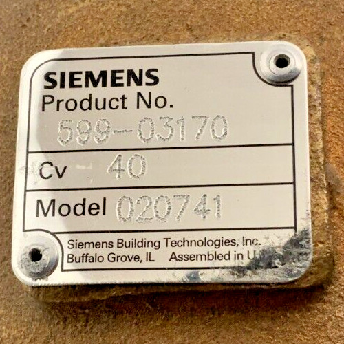 Siemens 59903170 59901050 8" Brass Pneumatic Valve Actuator 5 PSI SPM 2" 58C_7 Siemens 59903170 59901050 8" Brass Pneumatic Valve Actuator 5 PSI SPM 2" 58C