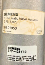 Siemens 59903170 59901050 8" Brass Pneumatic Valve Actuator 5 PSI SPM 2" 58C