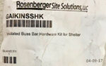 NEW Lot of 2 Rosenberger GAIKINSSHK Insulated Buss Bar Hardware Kit for Shelter