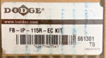 Dodge 139093 FB-IP-115R-EC 3 Three-Bolt Bracket Style Spherical Roller Bearing