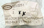 Hytrol 923.0251 Stainless Steel Pivot Weld Selector Switch RH PS 1100 241B