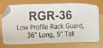 NEW Savety Yellow RGR-36 36" X 5" Low Profile Warehouse Rack Guard w/ Legs 222B