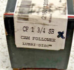 NEW Lot of 2 McGill CF-1-3/4-SB Cam Follower Bearing Flat Camrol Lubri-Disc 242F