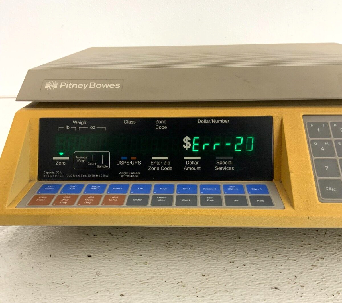Pitney Bowes A530 Electronic Industrial Shipping Package Scale 120V 0.25A 62B_7 Pitney Bowes A530 Electronic Industrial Shipping Package Scale 120V 0.25A 62B