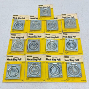 NEW Lot of 13 Stanley 76-3865 Flush Ring Pull Recessed Folding Handle 23A