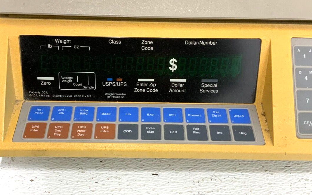 Pitney Bowes A530 Electronic Industrial Shipping Package Scale 120V 0.25A 62B_9 Pitney Bowes A530 Electronic Industrial Shipping Package Scale 120V 0.25A 62B
