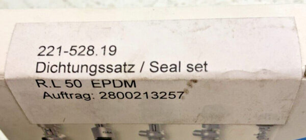 NEW GEA Tuchenhagen 221-528.19 Hygienic Valve Seal Kit Set R.L 50 EPDM 245A