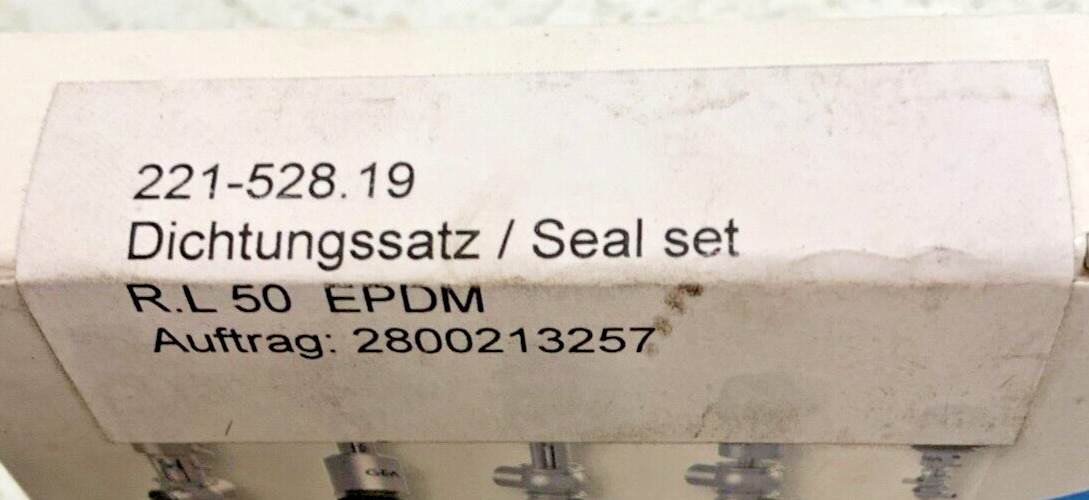 NEW GEA Tuchenhagen 221-528.19 Hygienic Valve Seal Kit Set R.L 50 EPDM 245A_10 NEW GEA Tuchenhagen 221-528.19 Hygienic Valve Seal Kit Set R.L 50 EPDM 245A