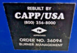 Capp/USA 36094 Microcomputer Burner Control Management System Digital Display