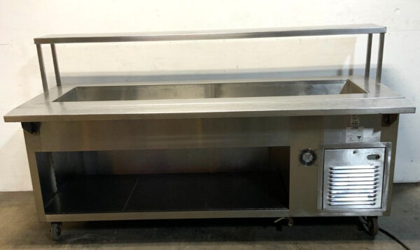 Aladdin J713C Temp-Rite 90" X 30" Refrigerated 6 Pan Cold Food Serving Counter