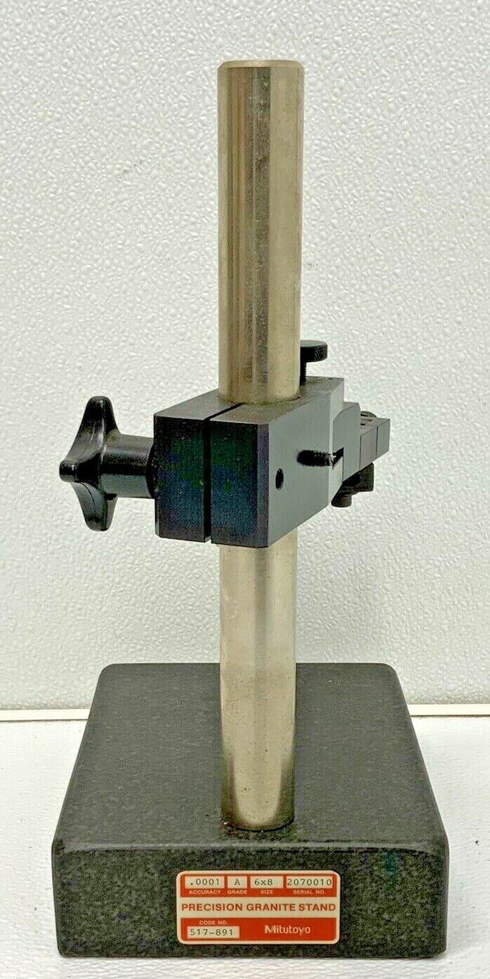 Mitutoyo Precision Granite Stand Micrometer Comparator 517-891 6”x8” Base  22D_3 Mitutoyo Precision Granite Stand Micrometer Comparator 517-891 6”x8” Base  22D
