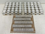 Lot of 100 Tyco 567154010 #15 5/8 ADJ 2PC White Escutcheon 1/2" NPT RAL 9003