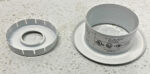 Lot of 100 Tyco 567154010 #15 5/8 ADJ 2PC White Escutcheon 1/2" NPT RAL 9003