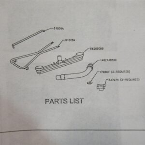 Clarke Advance 11050A Squeegee Assembly Summit Tank Vacuum Vac Nilfisk E7B