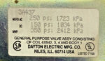 Dayton Electric 3A437 Grooved Brass Solenoid Valve 1" Diameter 6X542 Coil 64B