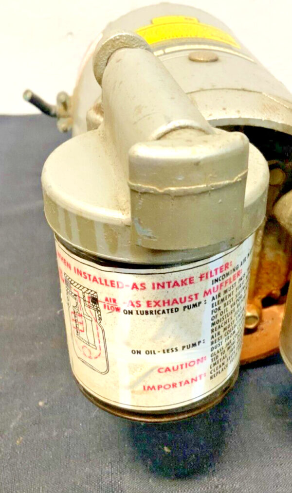 General Electric GE Gast 5KH33DN137BX 0322-V104-G8DX AC Motor Vacuum Pump 37C