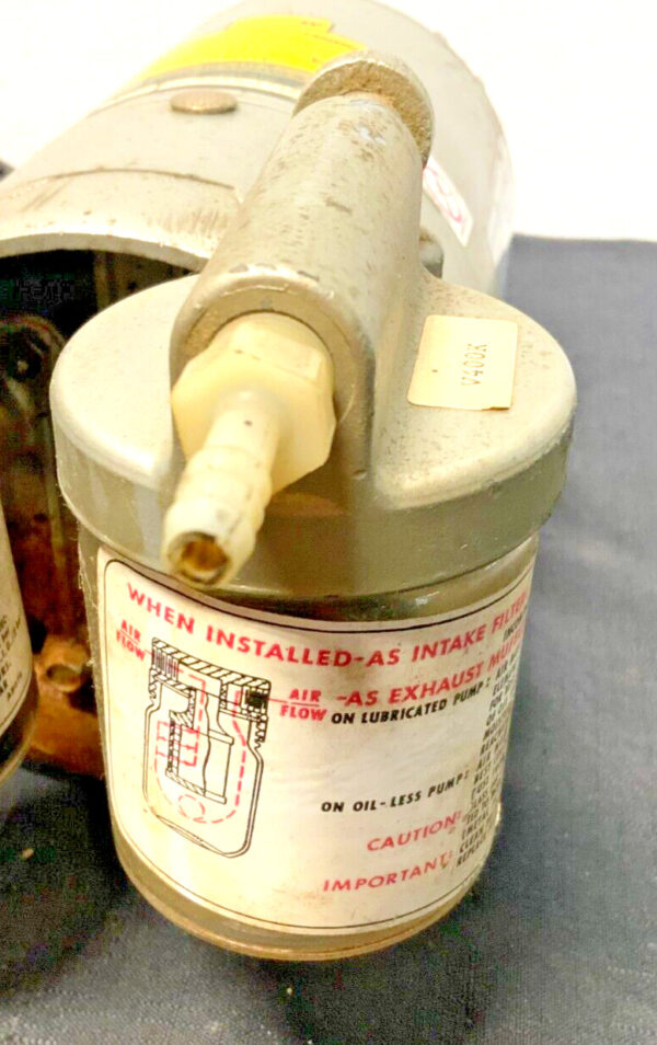 General Electric GE Gast 5KH33DN137BX 0322-V104-G8DX AC Motor Vacuum Pump 37C