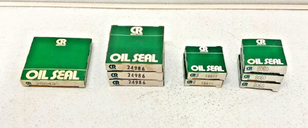 Lot of 9 CR Industries Oil Seals (1) 25043, (3) 24986, (2) 16072, (3) 8060