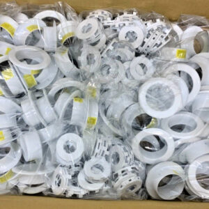 Lot of 100 Reliable G/F2 Fire Sprinkler White Recessed Escutcheon 2pc 1/2 NPT