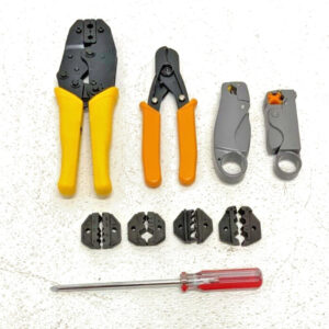 Belfort Ratchet Crimping Tool Prep Kit 4" Coax Cable Stripper 6.5" Cutter 265G