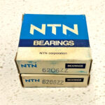 Lot of 9 NTN Ball Bearings (3) 6200, (1) 6203, (1) 6204, (2) 6205, (2) 6206ZZ