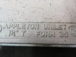 Appelton Electric Malleable Iron Weatherproof Box 3 Inlet New