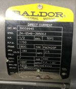 Baldor Industrial Direct Current Motor 30059945 .5 HP 1750 RPM D80C Frame