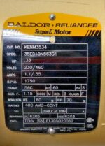Baldor SuperE KENM3534 Electric Motor .33HP 230/460V 1750RPM 60HZ 3PH B8B