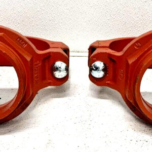 Lot of 2 Grinnell FIG 730 Grooved 6" x 4" Mechanical Tee Female Outlet A4A